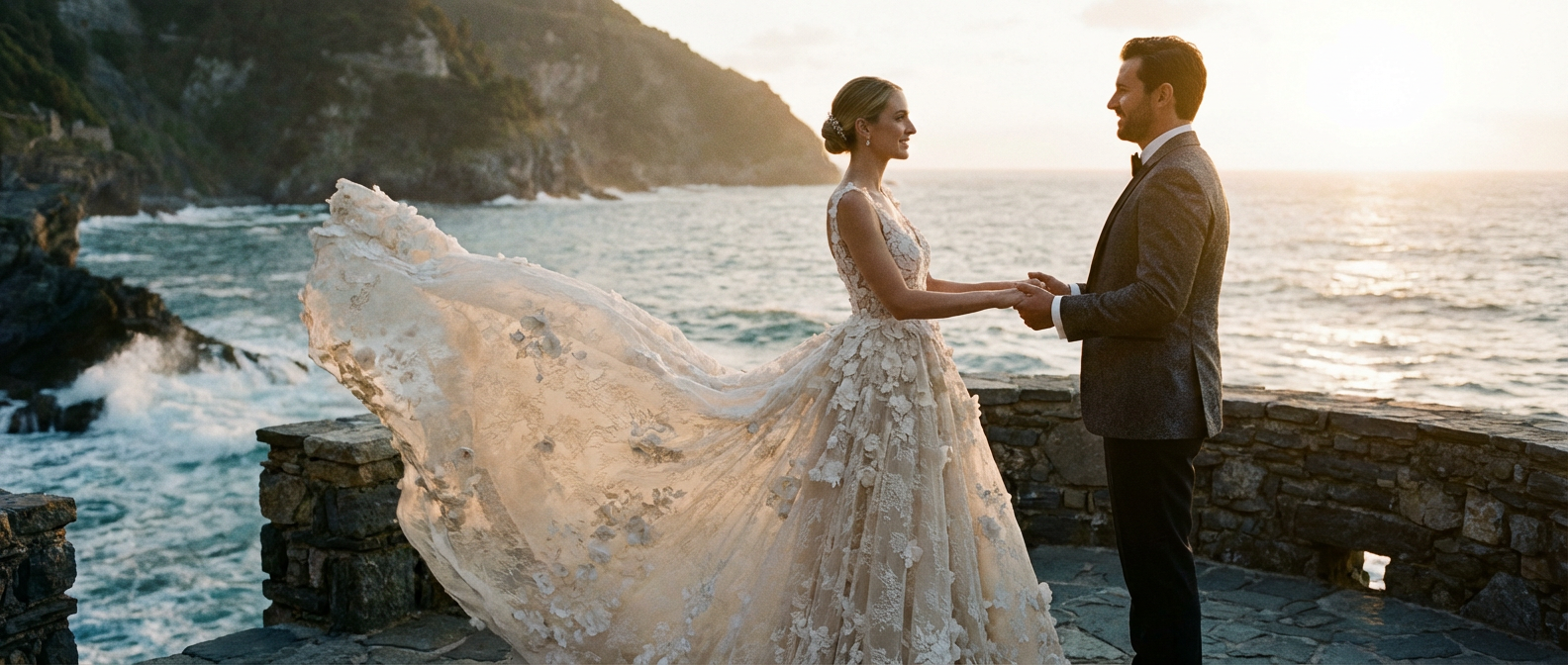 Romantic Silhouettes: Lace, 3D Flowers, and Appliqués