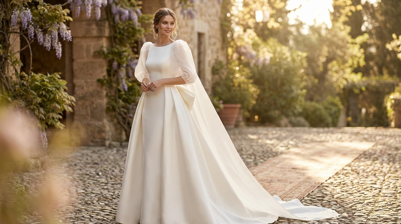 Detachable Elements in Wedding Dresses: The 2-in-1 Trend
